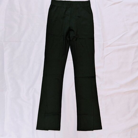 Commense Black Leisure Slit Straight Leg Pants Size Small - Picture 2 of 4